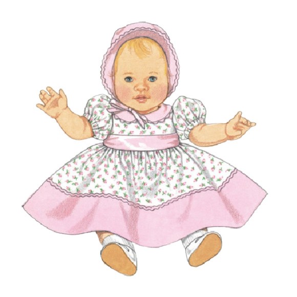 Vintage ©2009 Simplicity 4707 Sewing Pattern - Baby Doll Clothing - Picture 6 of 10